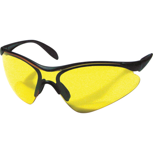 Lunettes de s&eacute;curit&eacute; Miranda, Lentille Jaune, Anti-&eacute;gratignures, R&eacute;pond ou surpasse la norme CSA Z94.3 Solutions industrielles ALPHA