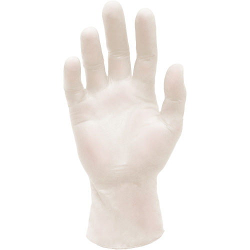 Gants d'examen m&eacute;dical synth&eacute;tiques extensibles, Grand, Vinyle, 5 mils, Sans poudre, Blanc, Classe 2 Solutions industrielles ALPHA
