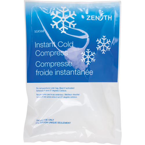 Instant Compress, Cold, Single Use, 6" x 9" Solutions industrielles ALPHA