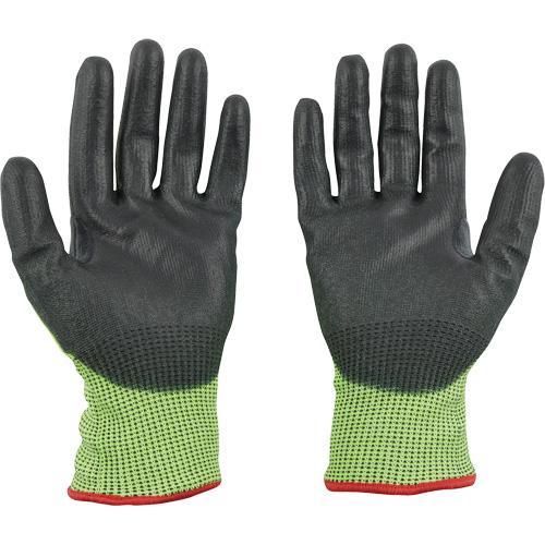 High Visibility Dipped Gloves, Size X-Large, 15 Gauge, Polyurethane Coated, Polyethylene Shell, ASTM ANSI Level A5 Solutions industrielles ALPHA