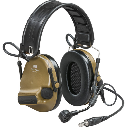 Casque VI NIB avec fils de sortie unique et rail arc Peltor ComTac, Style Bandeau, 23 dB Solutions industrielles ALPHA
