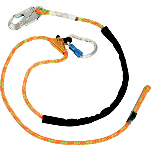 Adjustable Rope Lanyard, 1 Legs, 6', CSA Class F, Polyester Solutions industrielles ALPHA