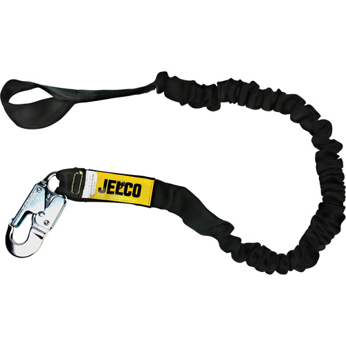 Arc Flash Shock Absorbing Lanyard, 6', Locking Snap Hook Center, Choke-Off Loop Leg Ends, Nylon Solutions industrielles ALPHA
