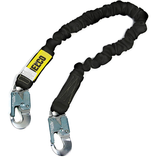Longe r&eacute;sistant &agrave; larc &eacute;lectrique, 6', Point d'ancrage &agrave; Mousqueton verrouillable, Mousqueton verrouillable aux jambes, Nylon Solutions industrielles ALPHA
