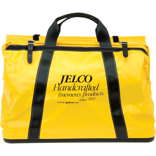 Vinyl Coated Drag Bag, Nylon, Black/Yellow Solutions industrielles ALPHA