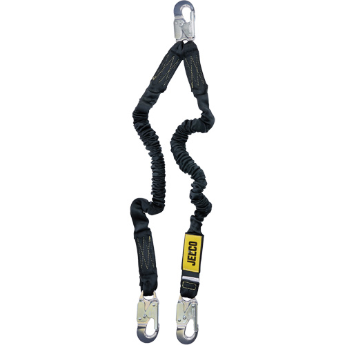 Arc Flash Lanyard, 4', Locking Snap Hook Center, Locking Snap Hook Leg Ends, Nylon Solutions industrielles ALPHA