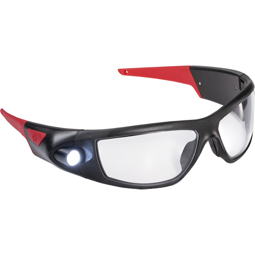 Lunettes de s&eacute;curit&eacute; &agrave; faisceau d'inspection rechargeable SPG400, Lentille Transparent, ANSI Z87+ Solutions industrielles ALPHA