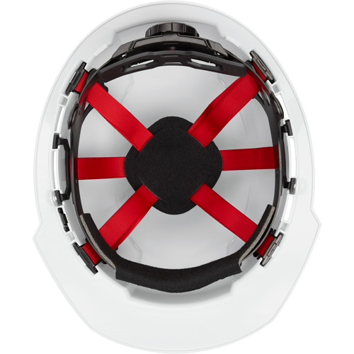 Casque de s&eacute;curit&eacute; &agrave; bordure avant, R&eacute;pond aux normes CSA type 1, Suspension Rochet, Ventil&eacute; Solutions industrielles ALPHA