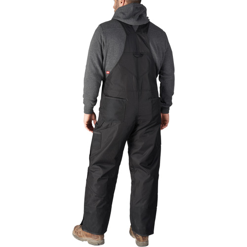 Salopette GridIron de longueur standard avec fermeture &agrave; glissi&egrave;re jusqu'&agrave; la cuisse, Hommes, Grand, Noir Solutions industrielles ALPHA