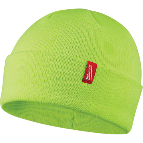 Tuque &agrave; revers haute visibilit&eacute;, Taille unique, Vert Solutions industrielles ALPHA