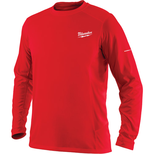 T-shirt &agrave; manches longues Workskin, Hommes, Petit, Rouge Solutions industrielles ALPHA