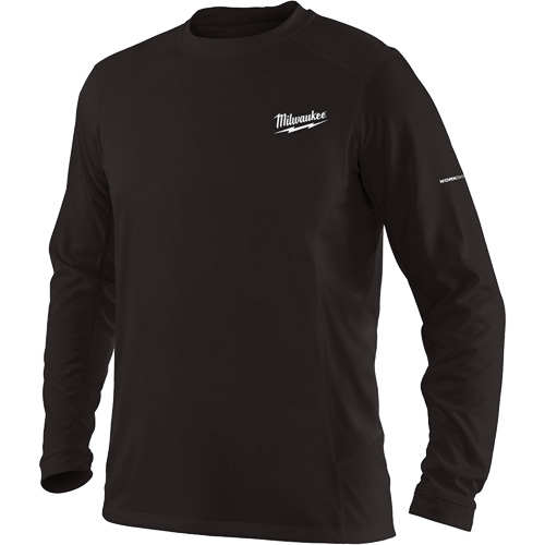 T-shirt &agrave; manches longues Workskin, Hommes, Petit, Noir Solutions industrielles ALPHA