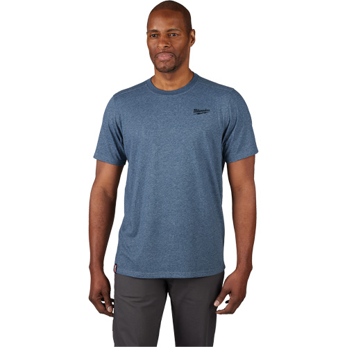 T-shirt de travail hybride, Hommes, Petit, Bleu Solutions industrielles ALPHA