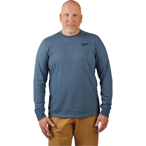 Hybrid Work Tee Shirt, Men's, Small, Blue Solutions industrielles ALPHA