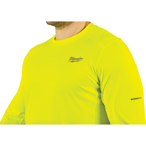 Workskin Lightweight High Visibility Shirt, Men's, Large, Yellow Solutions industrielles ALPHA