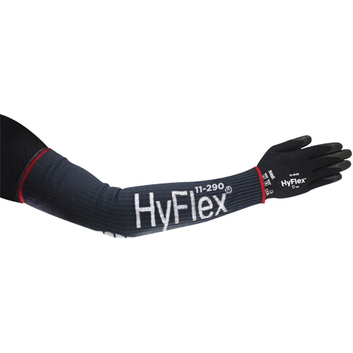 HyFlex&reg; Narrow High Cut Compression Sleeve, 18", Kevlar&reg;/Polyamide/Spandex/Stainless Steel, Blue Solutions industrielles ALPHA