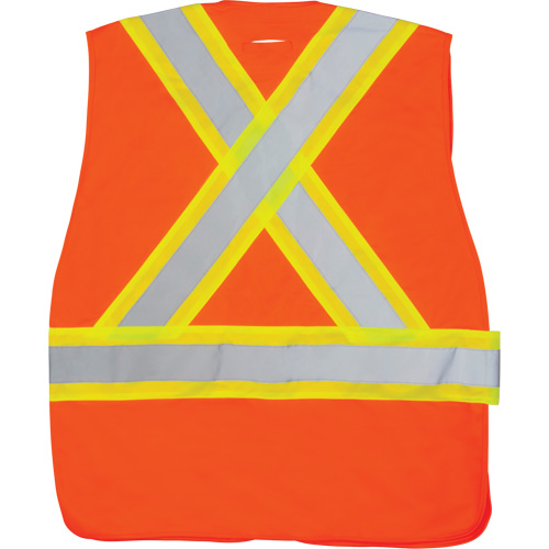 CSA-Compliant High-Visibility Surveyor Vest, High Visibility Orange, Medium, Polyester Solutions industrielles ALPHA