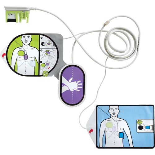 &eacute;lectrodes RCR pour adultes & enfants Uni-Padz, Zoll AED 3 Pour, Classe 4 Solutions industrielles ALPHA