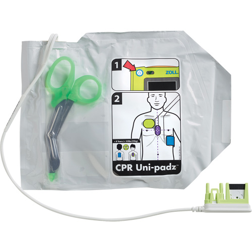 &eacute;lectrodes RCR pour adultes & enfants Uni-Padz, Zoll AED 3 Pour, Classe 4 Solutions industrielles ALPHA
