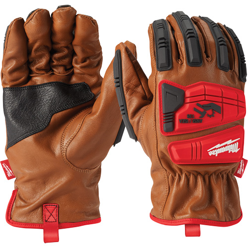 Goatskin Impact Gloves, Small, Grain Leather Palm Solutions industrielles ALPHA