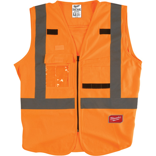 Veste de s&eacute;curit&eacute;, Orange haute visibilit&eacute;, 4T-Grand/5T-Grand Solutions industrielles ALPHA