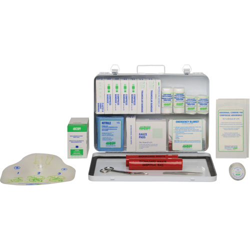 First Aid Kit, Meets CSA Z1220-17 Type 2 Low-Risk Environment, Medium (26-50 Workers) Solutions industrielles ALPHA