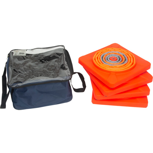 Collapsible Traffic Cone, 28" H, Orange Solutions industrielles ALPHA