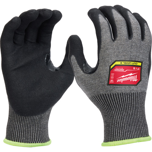 Gants enduits par trempage &agrave; dext&eacute;rit&eacute; &eacute;lev&eacute;e, Taille Petit, Calibre 18, Rev&ecirc;tement Nitrile, Enveloppe en Nylon/Poly&eacute;thyl&egrave;ne/Tungst&egrave;ne, ASTM ANSI niveau A9/EN 388 niveau F Solutions industrielles ALPHA