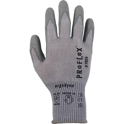 ProFlex 7024 Cut-Resistant Gloves, Size Small, 13 Gauge, Polyurethane Coated, Polyester/HPPE/Spandex Shell, ASTM ANSI Level A2/EN 388 Level B Solutions industrielles ALPHA
