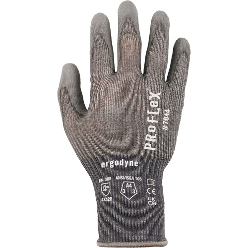 Gants r&eacute;sistant &agrave; la coupe Proflex 7025, Taille Petit, Calibre 18, Rev&ecirc;tement Polyur&eacute;thane, Enveloppe en Nylon/PEHP/Spandex, ASTM ANSI niveau A2/EN 388 niveau B Solutions industrielles ALPHA