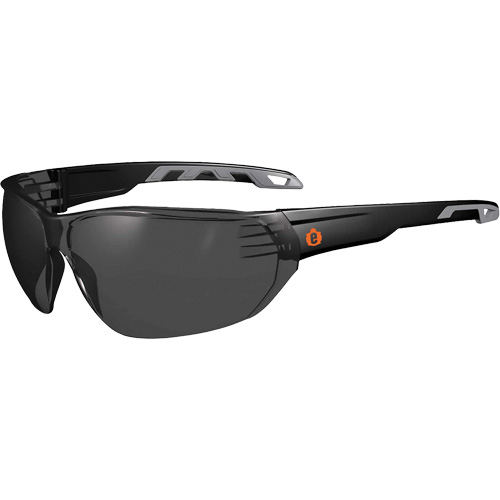 Lunettes de s&eacute;curit&eacute; sans monture Skullerz VALI, Lentille Fum&eacute;e, Antibu&eacute;e/Anti-&eacute;gratignures, ANSI Z87+/R&eacute;pond ou surpasse la norme CSA Z94.3 Solutions industrielles ALPHA