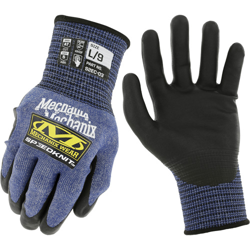 Gants r&eacute;sistants aux coupures SpeeKnit S2EC03, Taille Petit/7, Calibre 18, Rev&ecirc;tement Ur&eacute;thane, Enveloppe en PEHP/Tungst&egrave;ne, ASTM ANSI niveau A7/EN 388 niveau F Solutions industrielles ALPHA