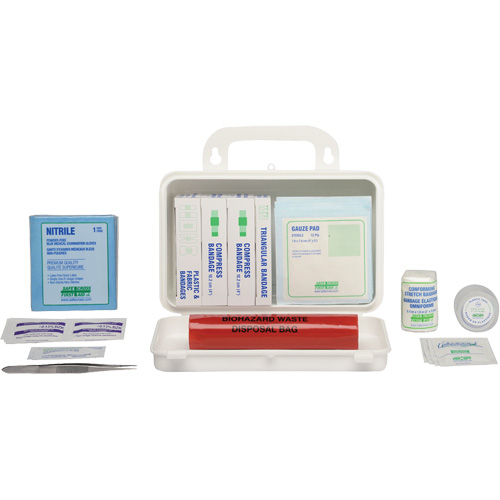 Trousse de premiers soins, R&eacute;pond &agrave; la norme CSA Z1220-17 type 1 individuelle, Personnel (1 travailleur) Solutions industrielles ALPHA