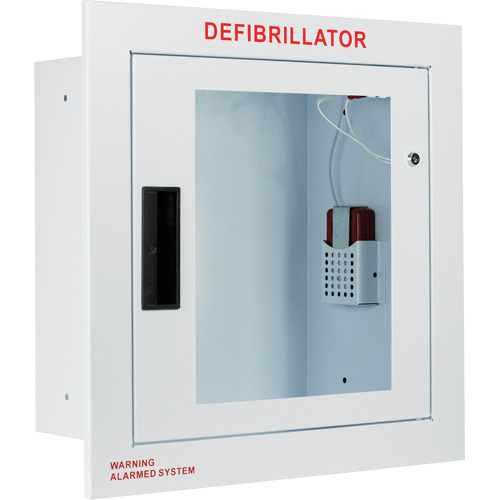 Fully Recessed Large Cabinet with Alarm, Zoll AED Plus&reg;/Zoll AED 3/Cardio-Science/Physio-Control For, Non-Medical Solutions industrielles ALPHA