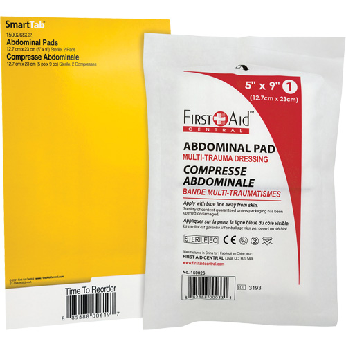 Recharge tampons pour trauma abdominal SmartCompliance Solutions industrielles ALPHA