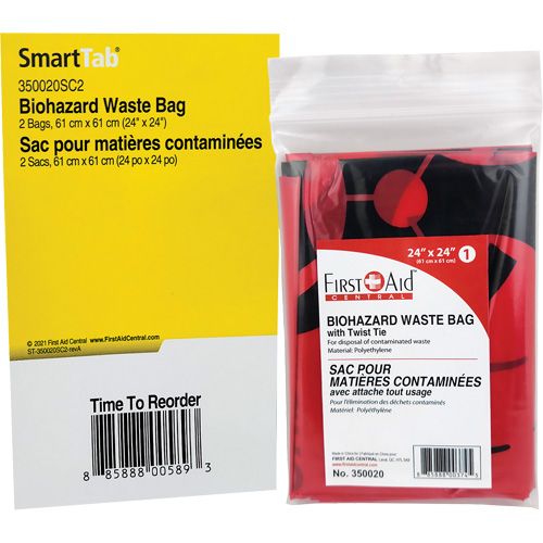 SmartCompliance&reg; Refill Waste Bags, Bio-Hazard, 24" L x 24" W Solutions industrielles ALPHA