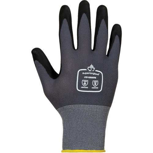 Gants anti-abrasion Dexterity, 2T-petit/5, R&ecirc;vetement Mousse de nitrile, Calibre 15, Enveloppe en Nylon/Coton Solutions industrielles ALPHA
