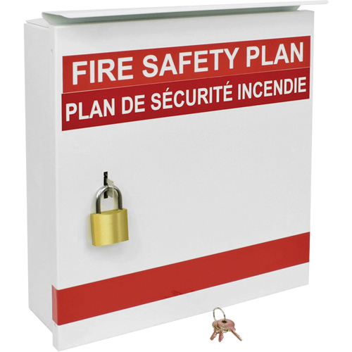 Boîte pour plan de s&eacute;curit&eacute; en cas d'incendie Solutions industrielles ALPHA