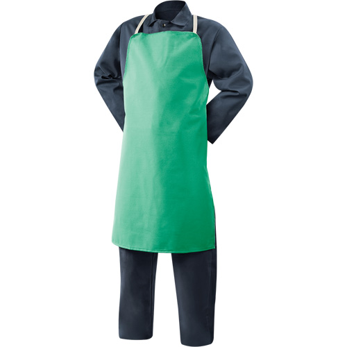 Tablier en coton ignifuge Weldlite, Salopette, 36" lo, Vert Solutions industrielles ALPHA