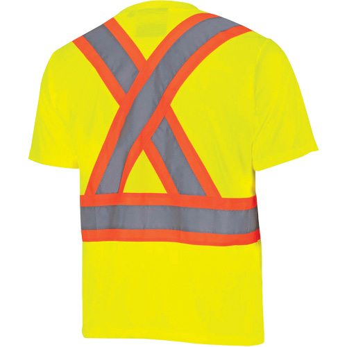 6991 Chandail de s&eacute;curit&eacute; en il-de-perdrix, Polyester, 3T-Grand, Jaune lime haute visibilit&eacute; Solutions industrielles ALPHA