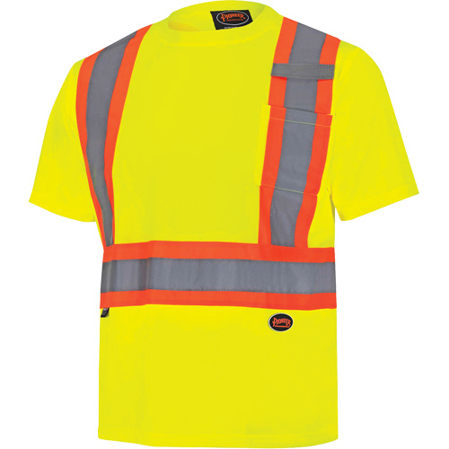 6991 Chandail de s&eacute;curit&eacute; en il-de-perdrix, Polyester, 3T-Grand, Jaune lime haute visibilit&eacute; Solutions industrielles ALPHA