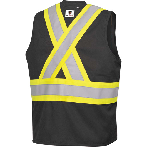 7729 Veste r&eacute;sistante aux arcs &eacute;lectriques FR-Tech, Petit, Noir, 10 cal/cm² Solutions industrielles ALPHA
