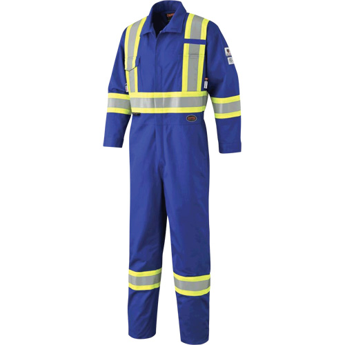 7704 FR-Tech&reg; High-Visibility Coveralls, Size 42, Royal Blue, 10 cal/cm²/9.7 cal/cm² Solutions industrielles ALPHA