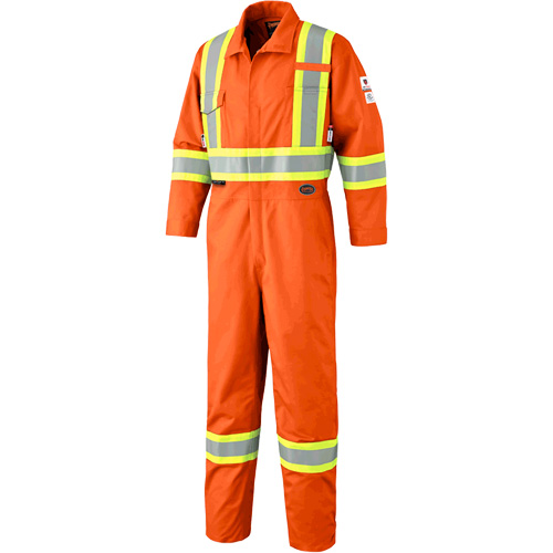 7702T Combinaison FR-Tech contre les arcs, Taille 40 (grand taille), Orange haute visibilit&eacute;, 10 cal/cm² Solutions industrielles ALPHA
