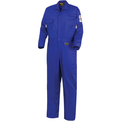 7779 Combinaison ignifuge r&eacute;sistant aux arcs &eacute;lectriques FR-Tech 88/12, Taille 36, Bleu royal Solutions industrielles ALPHA