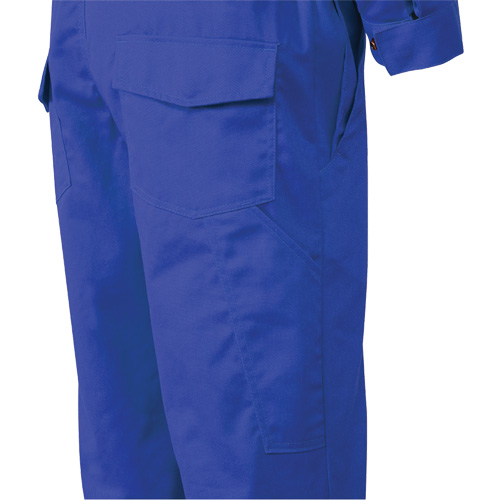 7706T FR-Tech&reg; Flame-Resistant Coverall with Leg Zippers, Size 40 (Tall), Royal Blue, 9.7 cal/cm² Solutions industrielles ALPHA