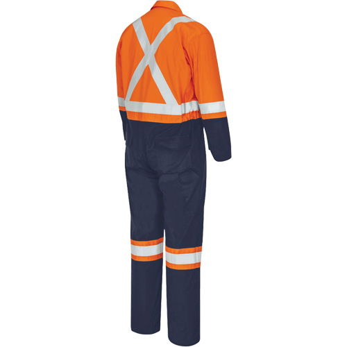 7702BB Combinaison de s&eacute;curit&eacute; FR-Tech 2 tons, Taille 36, Bleu marin/Orange, 10 cal/cm² Solutions industrielles ALPHA