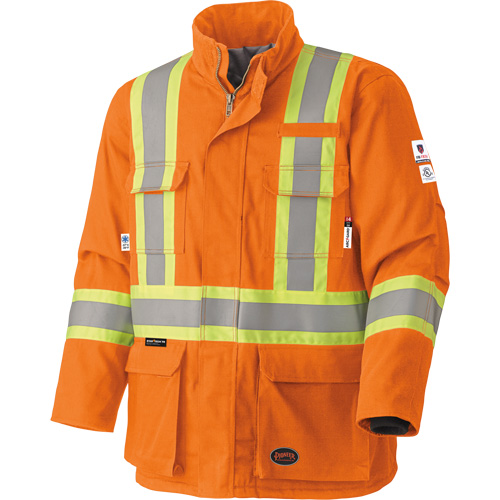 5533 Manteau de s&eacute;curit&eacute; ignifuge, Petit, Orange haute visibilit&eacute;, 58 cal/cm² Solutions industrielles ALPHA