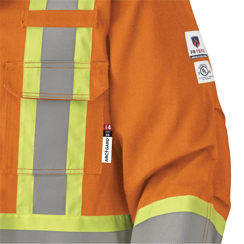 5533 Manteau de s&eacute;curit&eacute; ignifuge, Petit, Orange haute visibilit&eacute;, 58 cal/cm² Solutions industrielles ALPHA