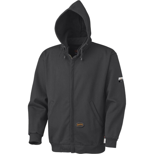 337 Capuche &agrave; fermeture &eacute;clair ignifug&eacute;e, Hommes, T-petit, Noir, 22 cal/cm² Solutions industrielles ALPHA